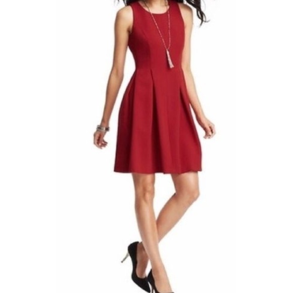 Ann taylor loft red dress Clearance